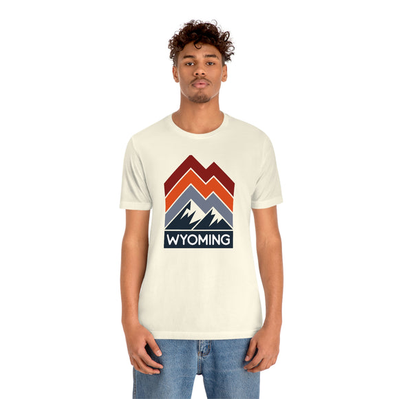 Wyoming T-Shirt - Retro Mountain Unisex Wyoming Shirt