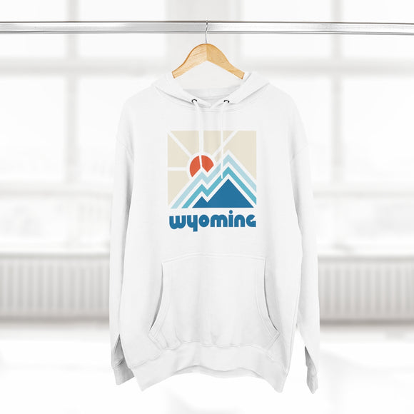 Premium Wyoming Hoodie - Min Mountain Unisex Sweatshirt