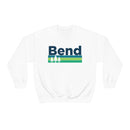 Bend, Oregon Sweatshirt - Retro Trees Unisex-1