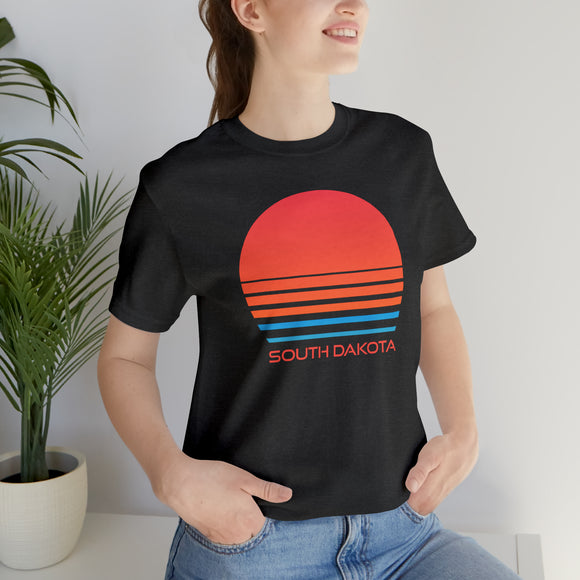 South Dakota T-Shirt - Retro 80s Unisex South Dakota Shirt