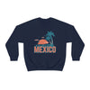 Mexico Sweatshirt - Unisex Retro Palm Tree Mexico Crewneck Sweatshirt
