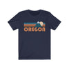 Oregon T-Shirt - Retro Mountain Adult Unisex Oregon T Shirt