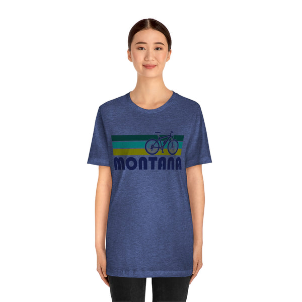 Montana T-Shirt - Retro Mountain Bike Adult Unisex Montana T Shirt