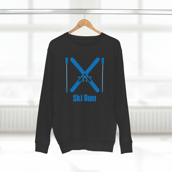 Premium Ski Bum Crewneck Sweatshirt - Retro Unisex Sweatshirt