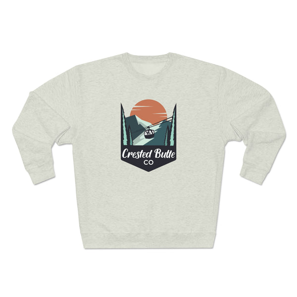 Premium Crested Butte, Colorado Crewneck Sweatshirt - Retro Unisex Sweatshirt