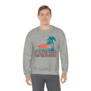 Cancun, Mexico Sweatshirt - Unisex Retro Palm Tree Crewneck Cancun Sweatshirt-23