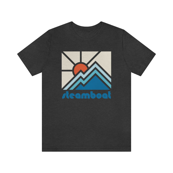 Steamboat Shirt, Colorado Retro T-Shirt, Colorful Colorado tee, Steamboat Mountain Shirt