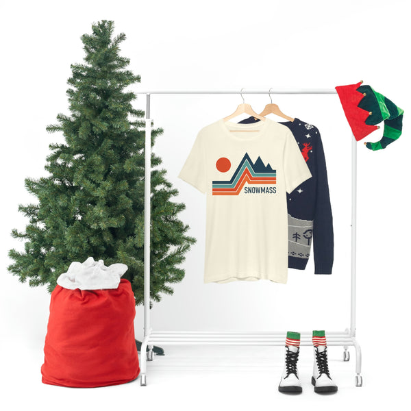 Snowmass, Colorado T-Shirt - Retro Mountain Unisex Snowmass Shirt
