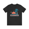 Clearwater, Florida T-Shirt - Retro Palm Tree & Beach Unisex Clearwater Shirt