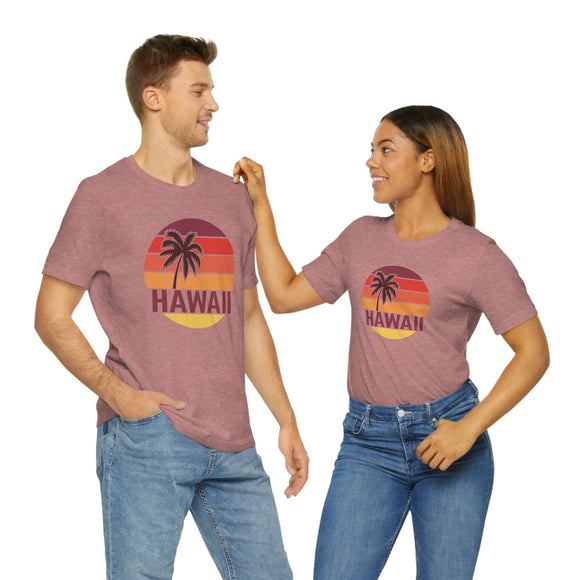 Hawaii T-Shirt - Retro Palm Tree Unisex Hawaii Shirt