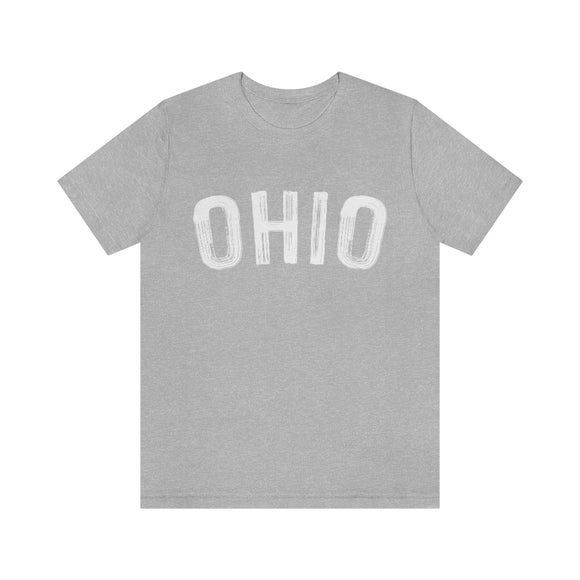 Ohio T-Shirt - Paint Text Unisex Ohio Shirt