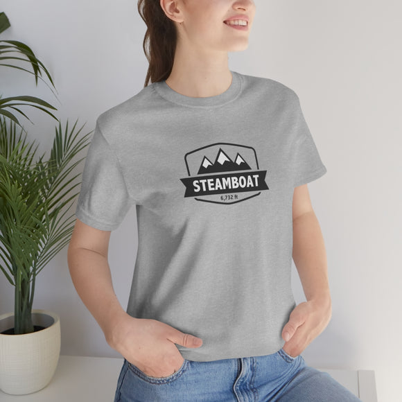 Steamboat, Colorado T-Shirt - Altitude Badge Unisex Steamboat Shirt