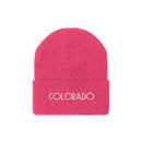 Colorado Beanie - Adult Embroidered Colorado Knit Hat-21