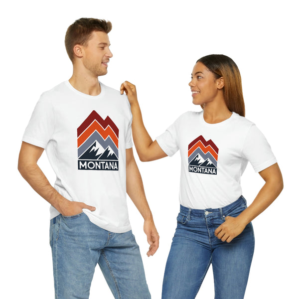 Montana T-Shirt - Retro Mountain Unisex Montana Shirt