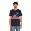 Ventura, California T-Shirt - Retro Palm Tree & Beach Unisex Ventura Shirt-60