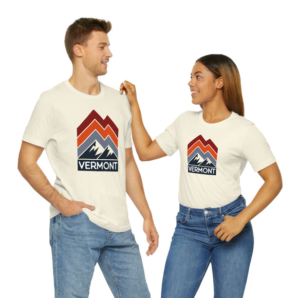 Vermont T-Shirt - Retro Mountain Unisex Vermont Shirt
