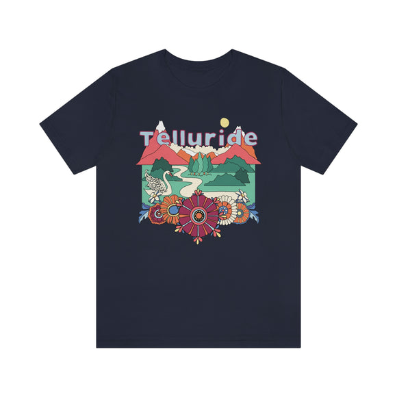 Telluride Shirt, Colorado Retro T-Shirt, Hippie Style Colorado tee, Telluride Mountain Shirt