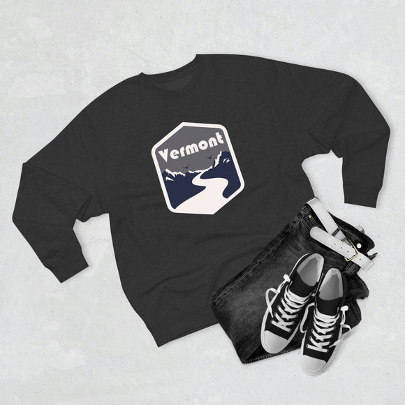 Premium Vermont Crewneck Sweatshirt - Retro Unisex Sweatshirt