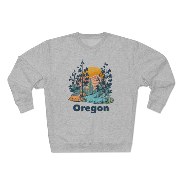 Premium Oregon Sweatshirt - Unisex Premium Crewneck Oregon Sweatshirt