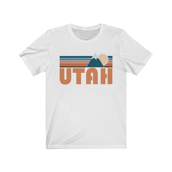 Utah T-Shirt - Retro Mountain Adult Unisex Utah T Shirt