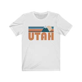 Utah T-Shirt - Retro Mountain Adult Unisex Utah T Shirt