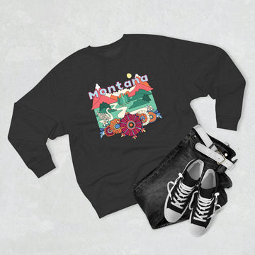 Premium Montana Crewneck Sweatshirt - Retro Unisex Sweatshirt - 0