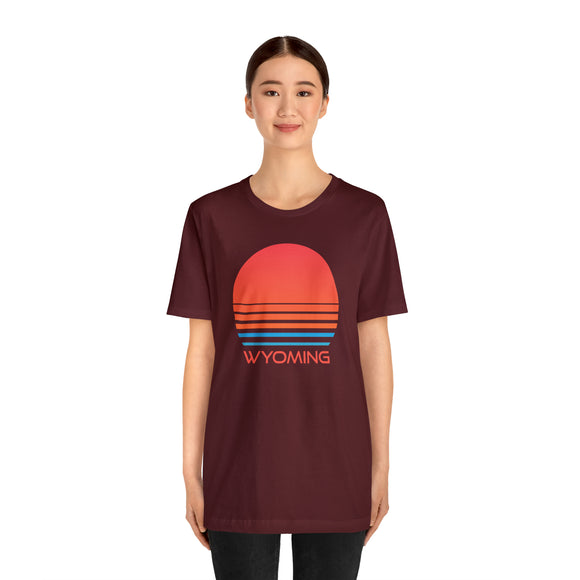 Wyoming T-Shirt - Retro 80s Unisex Wyoming Shirt