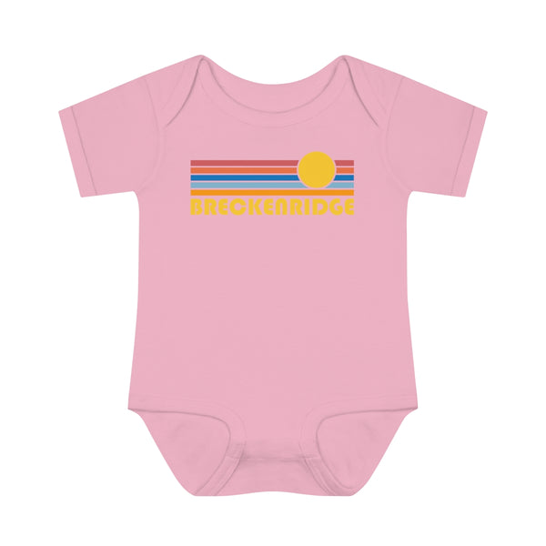 Breckenridge Baby Bodysuit - Retro Sun Breckenridge, Colorado Baby Bodysuit