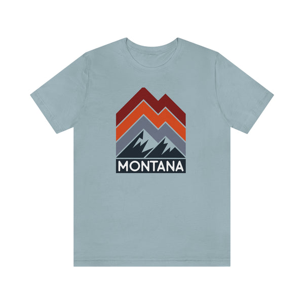 Montana T-Shirt - Retro Mountain Unisex Montana Shirt