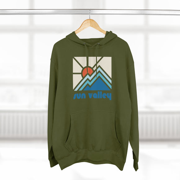 Premium Sun Valley, Idaho Hoodie - Min Mountain Unisex Sweatshirt