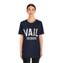 Vail, Colorado Shirt - Paint Text Unisex Vail T-Shirt-22
