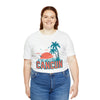Cancun, Mexico T-Shirt - Retro Palm Tree & Beach Unisex Cancun Shirt