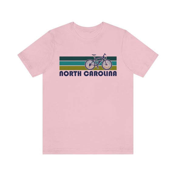 North Carolina T-Shirt - Retro Mountain Bike Adult Unisex North Carolina T Shirt