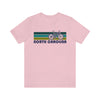 North Carolina T-Shirt - Retro Mountain Bike Adult Unisex North Carolina T Shirt