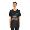 Irvine, California T-Shirt - Retro Palm Tree & Beach Unisex Irvine Shirt