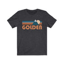 Golden, Colorado T-Shirt - Retro Mountain Adult Unisex Golden T Shirt-5