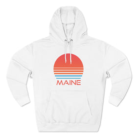 Premium Maine Hoodie - Retro 80s Unisex Sweatshirt