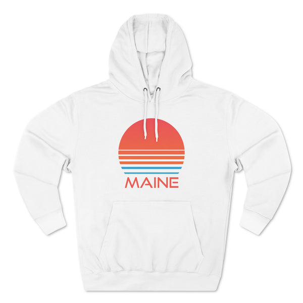 Premium Maine Hoodie - Retro 80s Unisex Sweatshirt