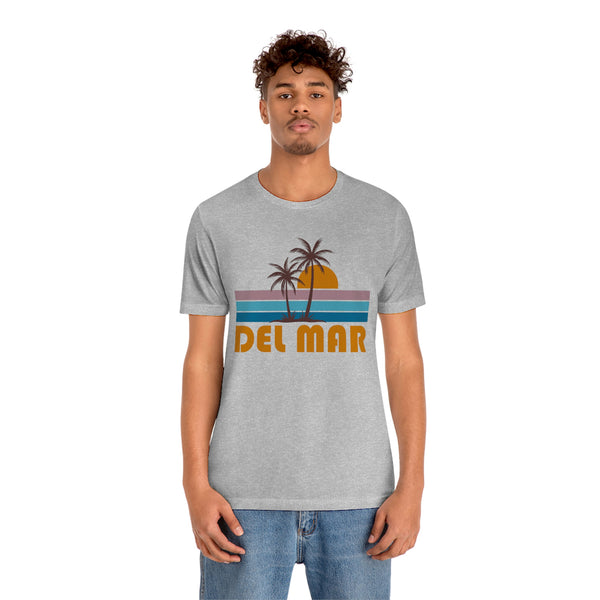 Del Mar, California T-Shirt - Retro Palm Tree Unisex Del Mar Shirt