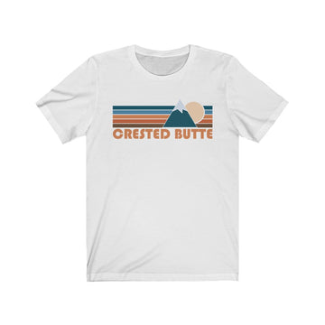 Crested Butte, Colorado T-Shirt - Retro Mountain Adult Unisex Crested Butte T Shirt - 0
