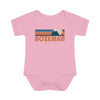 Bozeman Baby Bodysuit - Retro Mountain Bozeman, Idaho Baby Bodysuit