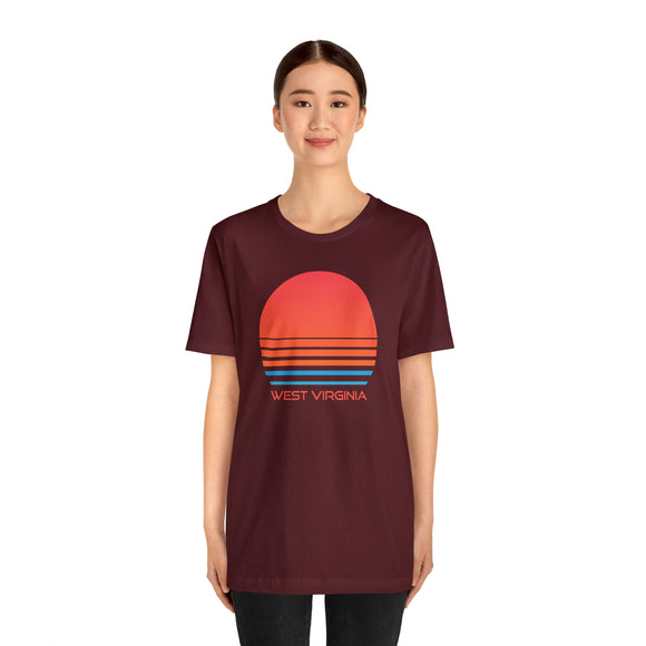 West Virginia T-Shirt - Retro 80s Unisex West Virginia Shirt