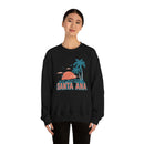 Santa Ana, California Sweatshirt - Unisex Retro Palm Tree Crewneck Santa Ana Sweatshirt-21