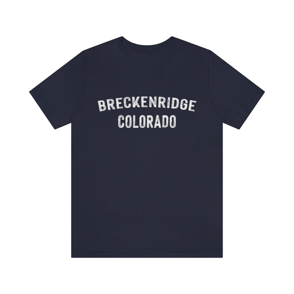 Breckenridge, Colorado Shirt - Paint Text Unisex Breckenridge T-Shirt