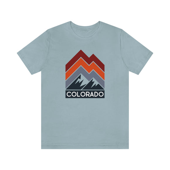 Colorado T-Shirt - Retro Mountain Line Unisex Colorado Shirt