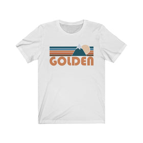 Golden, Colorado T-Shirt - Retro Mountain Adult Unisex Golden T Shirt