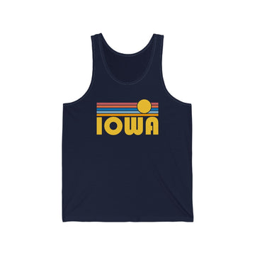 Iowa Tank Top - Unisex Iowa Tank Top Retro Sun