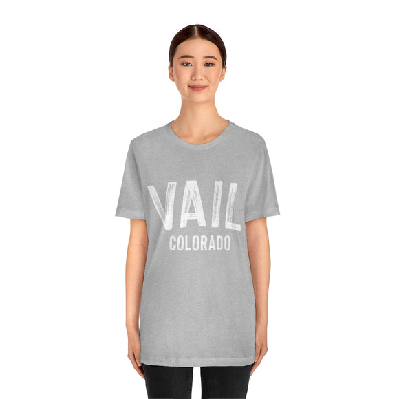Vail, Colorado Shirt - Paint Text Unisex Vail T-Shirt