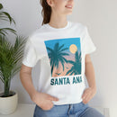 Santa Ana, California T-Shirt - Retro Palm Tree & Beach Unisex Santa Ana Shirt-9