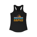 Naples, Florida Women's Tank - Retro Palm Tree Women's Racerback Naples Tank Top-3